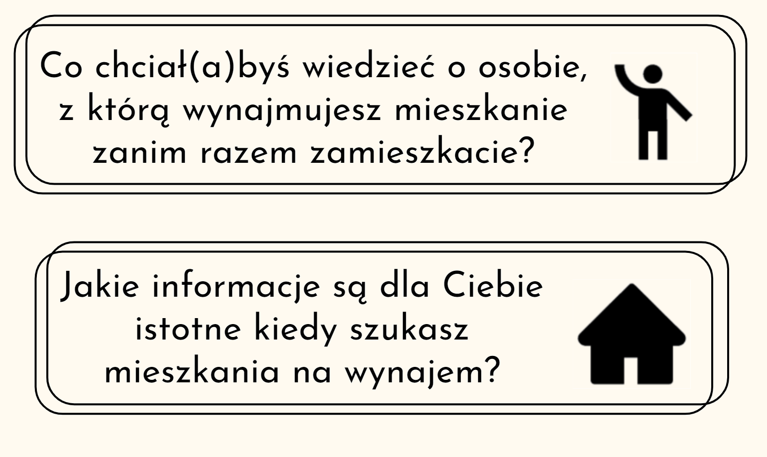 Co chciał(a)byś wiedzieć o osobie, z którą wynajmujesz mieszkanie zanim razem zamieszkacie? Jakie informacje są dla Ciebie istotne kiedy szukasz mieszkania na wynajem?